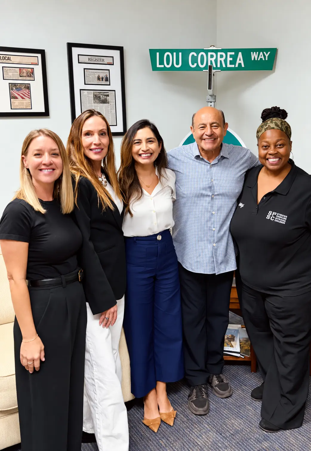 Community mental health advocates meeting with Congressman Lou Correa